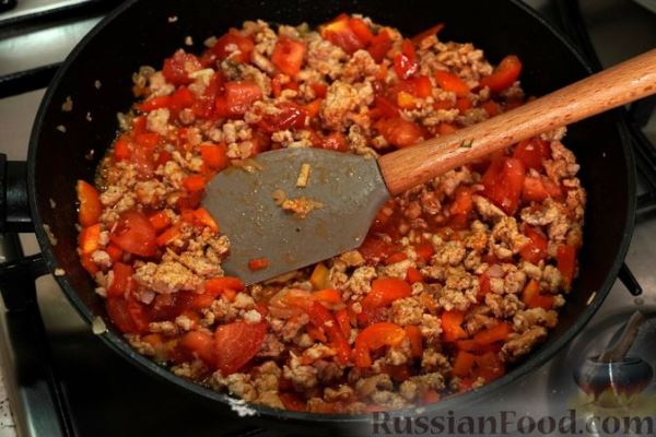 Баклажаны с фаршем и сыром (в духовке)