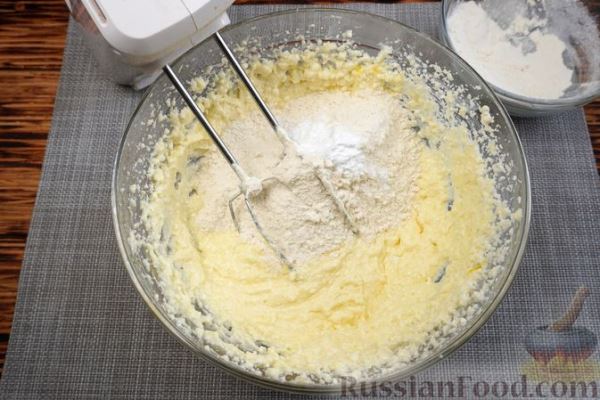 Творожный кекс с какао